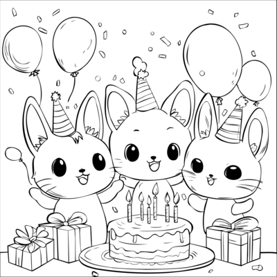 Katten ballonnen
