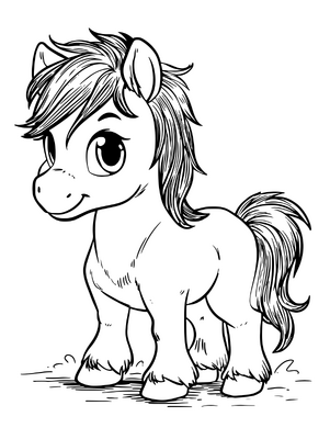 Leuke kleine pony