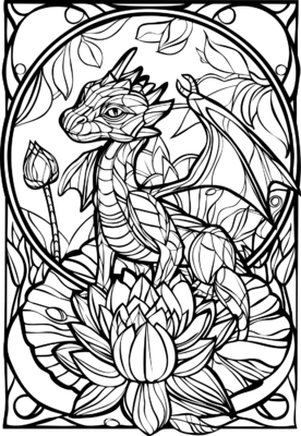 Draak glas in lood 02