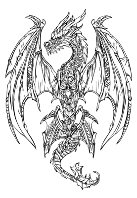 Draak vliegend