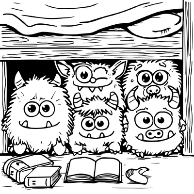 Trollen onder het bed