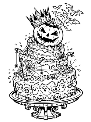 Halloween taart