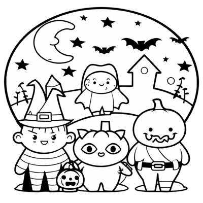 Halloween grappige monsters