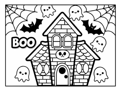 Halloween spookhuis boo