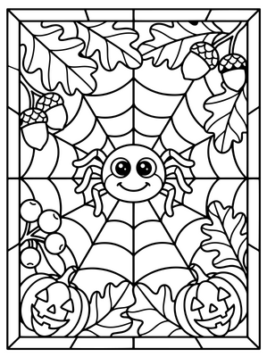 Halloween glas in lood