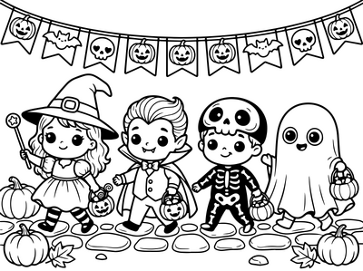 Kinderen en halloween