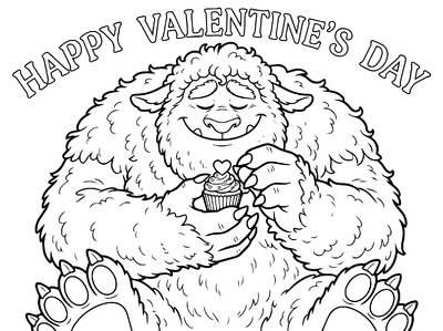 Valentijnsdag yeti