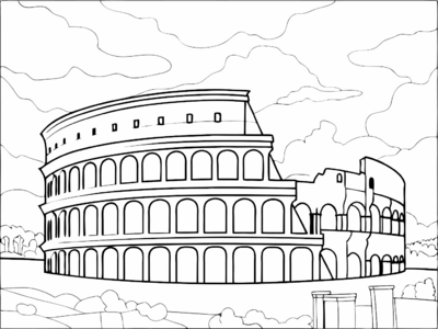 Het collosseum in rome
