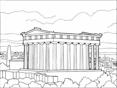 Parthenon in athene