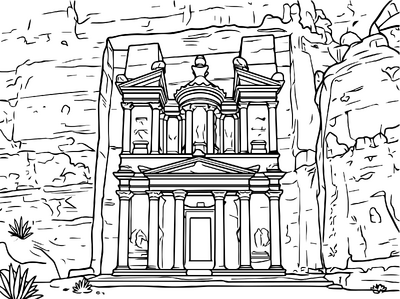 Petra jordanie schatkamer