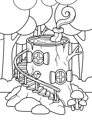 Huis in het bos