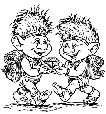 Trollen met een diamant