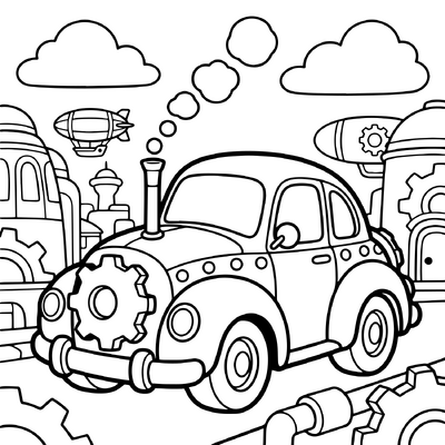 Steampunk auto