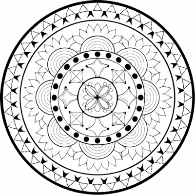 Tibetaanse ronde mandala 02