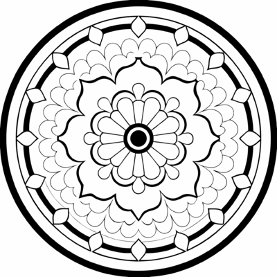 Tibetaanse ronde mandala 03
