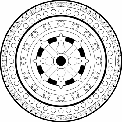 Tibetaanse ronde mandala 04