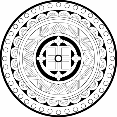 Tibetaanse ronde mandala 06