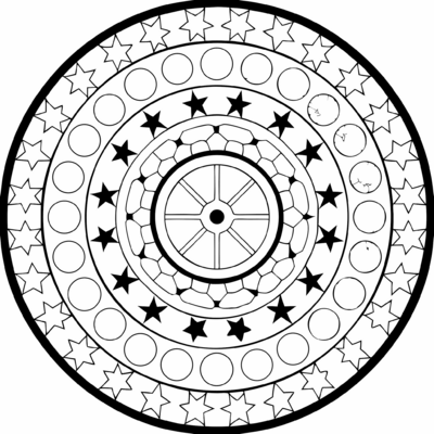 Tibetaanse ronde mandala 07