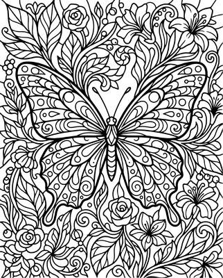 Glas in lood met vlinder